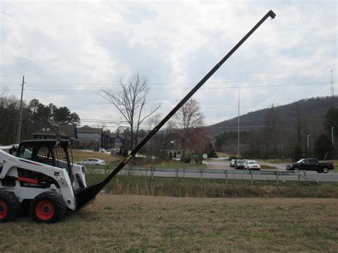 skid steer picking boom pole|lifting jib for skid steer.